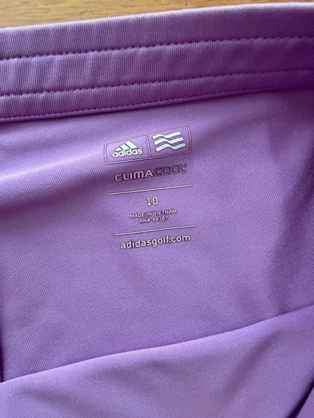 Adidas Climacool Golf Skirt Women Size 10 Purple Pink Lined Bike Shorts
